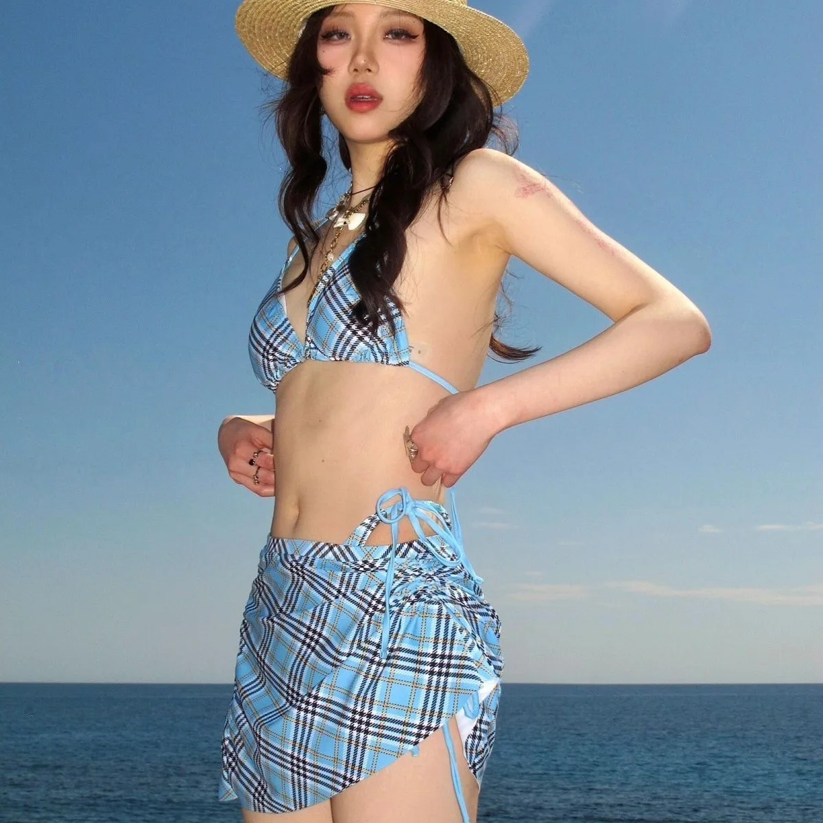 2026 Pure Desire Briti Plaid Bikini Tee-piece Set Women's Hot Spring Swimming Suit Sexy Skirt Sle Swimwear by Water ...
2026 Pure Desire Briti Plaid Bikini Tee-piece Set Women's Hot Spring Swimming Suit Sexy Skirt Sle Swimwear by Water ...
