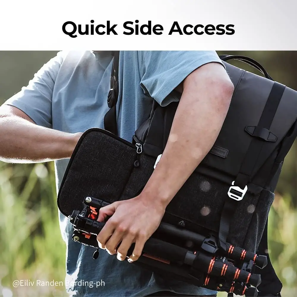 Nylon Camera Backpack Large Capacity Shockproof Laptop Sleeve Versatile Quick Side Access Photography Bag Travel Use
Nylon Camera Backpack Large Capacity Shockproof Laptop Sleeve Versatile Quick Side Access Photography Bag Travel Use