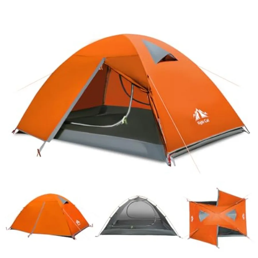 2-Persons Backpacking Tent: Waterproof Lightweight Camping Tent for Two People Hiking Outdoor Mountain with Aluminum Poles and
2-Persons Backpacking Tent: Waterproof Lightweight Camping Tent for Two People Hiking Outdoor Mountain with Aluminum Poles and