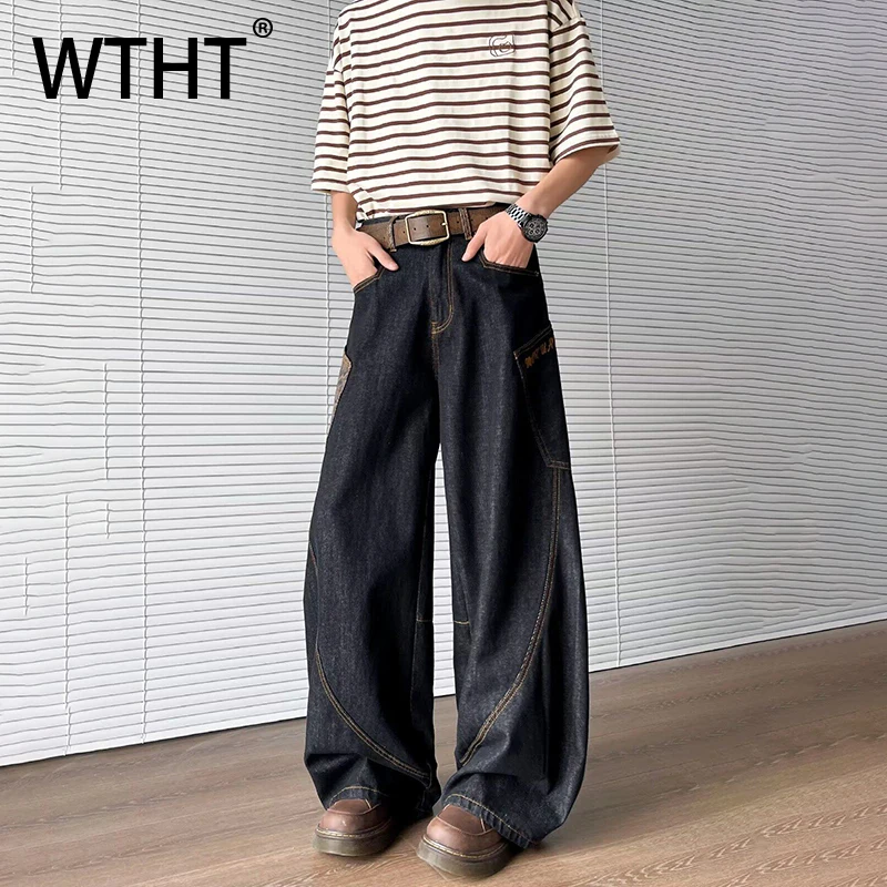 WTHT Fashion Men’s Patchwork Pockets Design Denim Pants Vintage 2025 Summer High-waisted Straight Wide Leg Jeans Male 2A0496
WTHT Fashion Men’s Patchwork Pockets Design Denim Pants Vintage 2025 Summer High-waisted Straight Wide Leg Jeans Male 2A0496