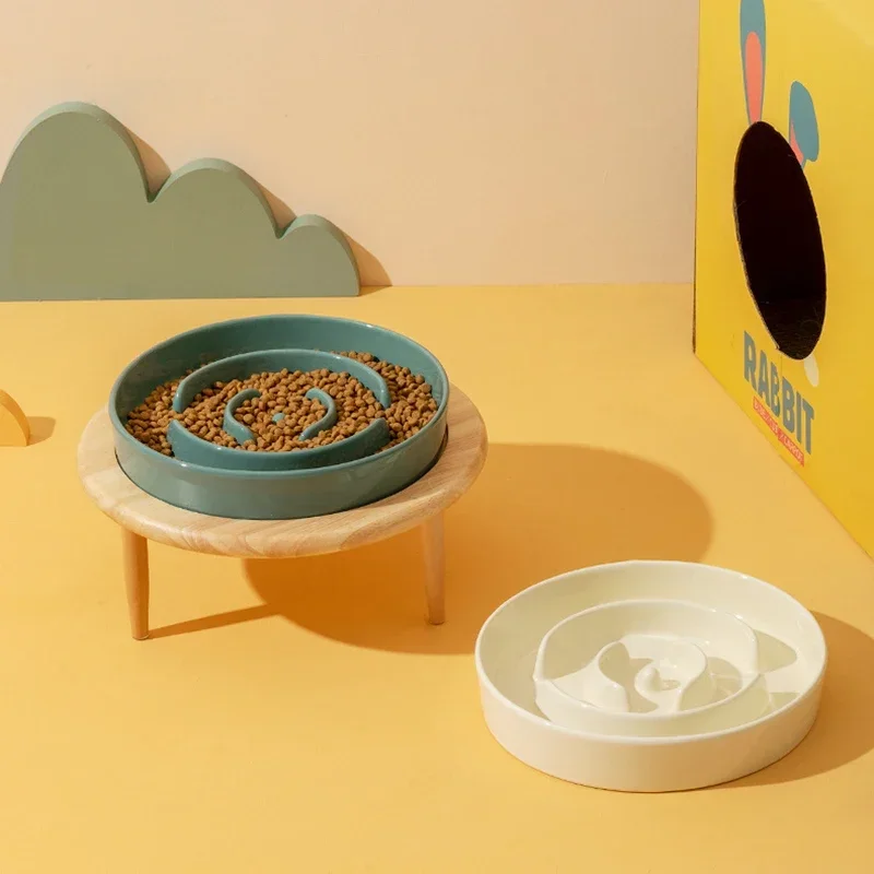Dogs Ceramic Bowl Elevated Pet Slow Feeder Bowls Pet Cat Nordic Food Feeding Accessories with Wooden Stand
Dogs Ceramic Bowl Elevated Pet Slow Feeder Bowls Pet Cat Nordic Food Feeding Accessories with Wooden Stand