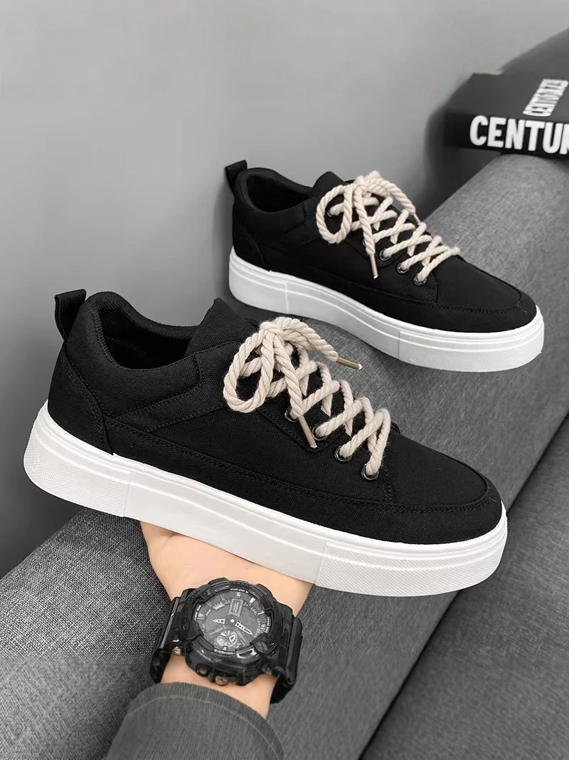 Casual Canvas Men's Shoes 2026 New Style Summer Versatile Design Low Top Sneakers for Students Breathable Comfortable Black S...
Casual Canvas Men's Shoes 2026 New Style Summer Versatile Design Low Top Sneakers for Students Breathable Comfortable Black S...