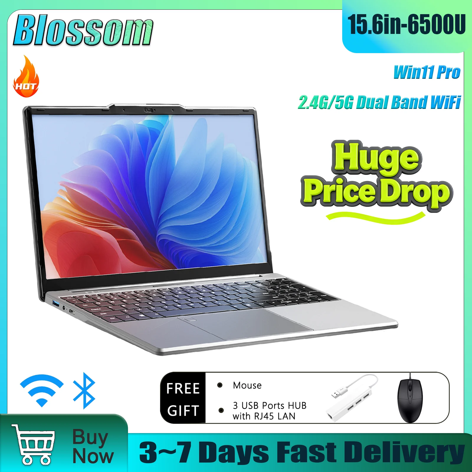 15.6" Laptop Intel i7-6500U up to 4.7GHz 16GB RAM 512GB/1TB Win11 Pro Backlit Keyboard Fingerprint US Local Shipping
15.6" Laptop Intel i7-6500U up to 4.7GHz 16GB RAM 512GB/1TB Win11 Pro Backlit Keyboard Fingerprint US Local Shipping