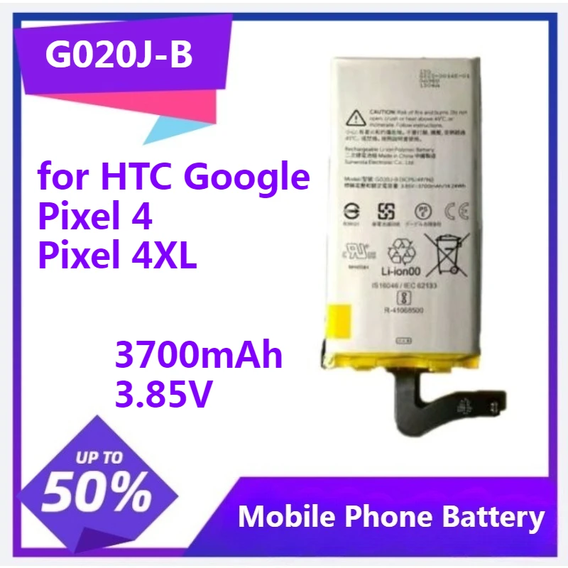 G020i-B G020J-B Phone Replacement Battery for HTC for Google Pixel 4 Pixel 4XL Repair Tool Kits G020I-B 2800mAh 10.78 Wh
G020i-B G020J-B Phone Replacement Battery for HTC for Google Pixel 4 Pixel 4XL Repair Tool Kits G020I-B 2800mAh 10.78 Wh