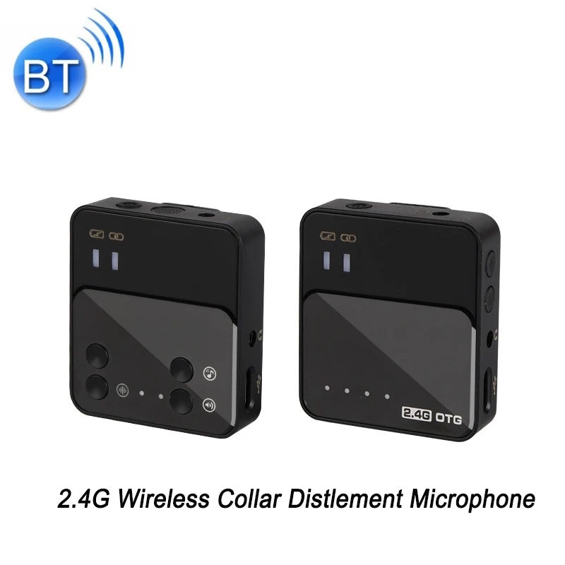 2.4G Wireless Collar Distlement Microphone Bluetooth 5.0 Noise Reduction Recording Mini Portable Interview Mobile Live Equipment
2.4G Wireless Collar Distlement Microphone Bluetooth 5.0 Noise Reduction Recording Mini Portable Interview Mobile Live Equipment
