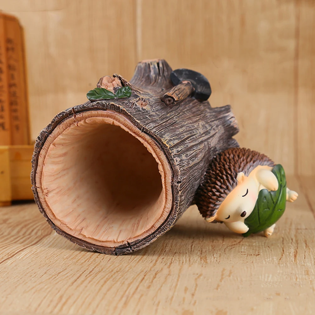 Resin Storage Hedgehog Pen Holder 's Day Gifts Pen Decoration Crafts Desktop Storage Miniatures(Green Leaves) 
Resin Storage Hedgehog Pen Holder 's Day Gifts Pen Decoration Crafts Desktop Storage Miniatures(Green Leaves)