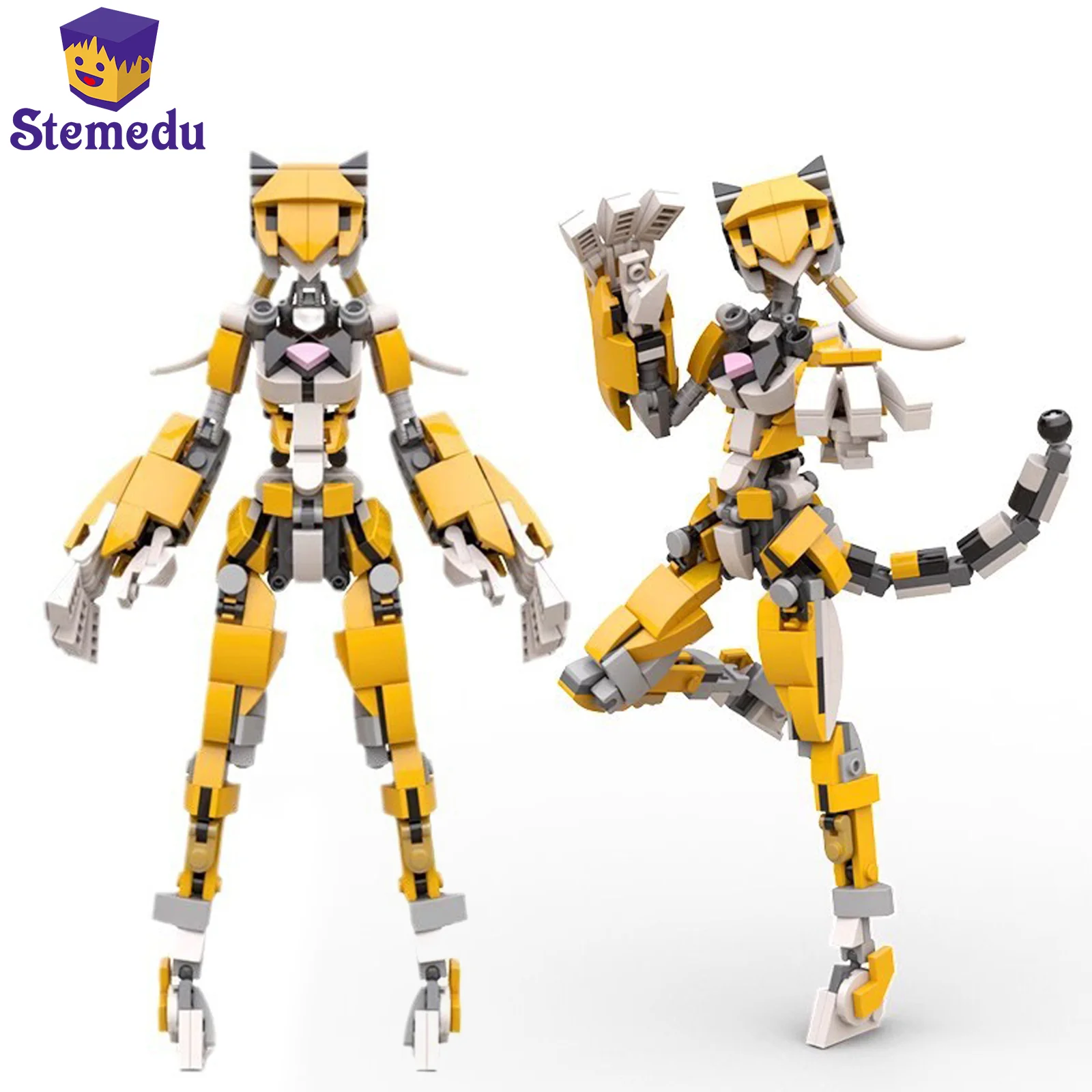 Original MOC Building Blocks - Angel Mecha Tiger Girl Female Robot Figure Model with Movable Joints Mecha Mobile Suit Robot
Original MOC Building Blocks - Angel Mecha Tiger Girl Female Robot Figure Model with Movable Joints Mecha Mobile Suit Robot