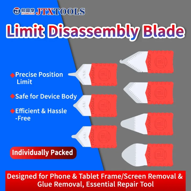 JTXTOOLS Multi-Tip Disassembly Blade High Toughness Anti-Deformation Tool for Phone Screen and Frame Separation
JTXTOOLS Multi-Tip Disassembly Blade High Toughness Anti-Deformation Tool for Phone Screen and Frame Separation