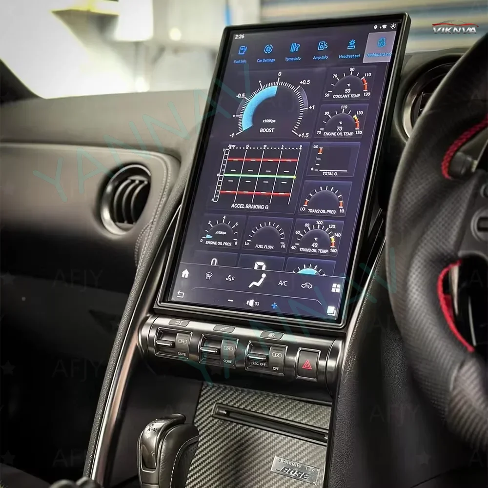 128G Android 13 Car Radio for Nissan GTR GT-R R35 2008-2015 Touch Screen Multimedia Player with GPS Navigation
128G Android 13 Car Radio for Nissan GTR GT-R R35 2008-2015 Touch Screen Multimedia Player with GPS Navigation