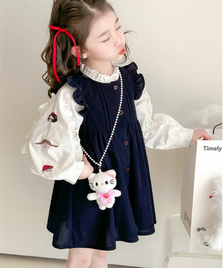 New Baby Girls Spring Fashion Boutique Sets, Cartoon Blouse + Vest Dress , Princess Elegant Suits 2-7T
New Baby Girls Spring Fashion Boutique Sets, Cartoon Blouse + Vest Dress , Princess Elegant Suits 2-7T