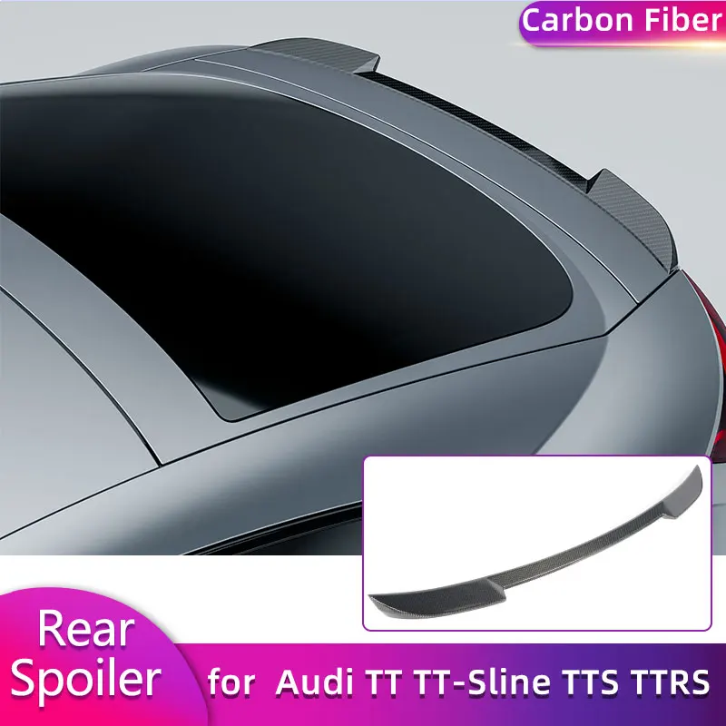 Full Carbon Fiber Rear Trunk Spoiler Wings for Audi TT TT-Sline TTS TTRS MK3 2015-2023 Car Racing Rear Spoiler Wing Lip Body Kit
Full Carbon Fiber Rear Trunk Spoiler Wings for Audi TT TT-Sline TTS TTRS MK3 2015-2023 Car Racing Rear Spoiler Wing Lip Body Kit