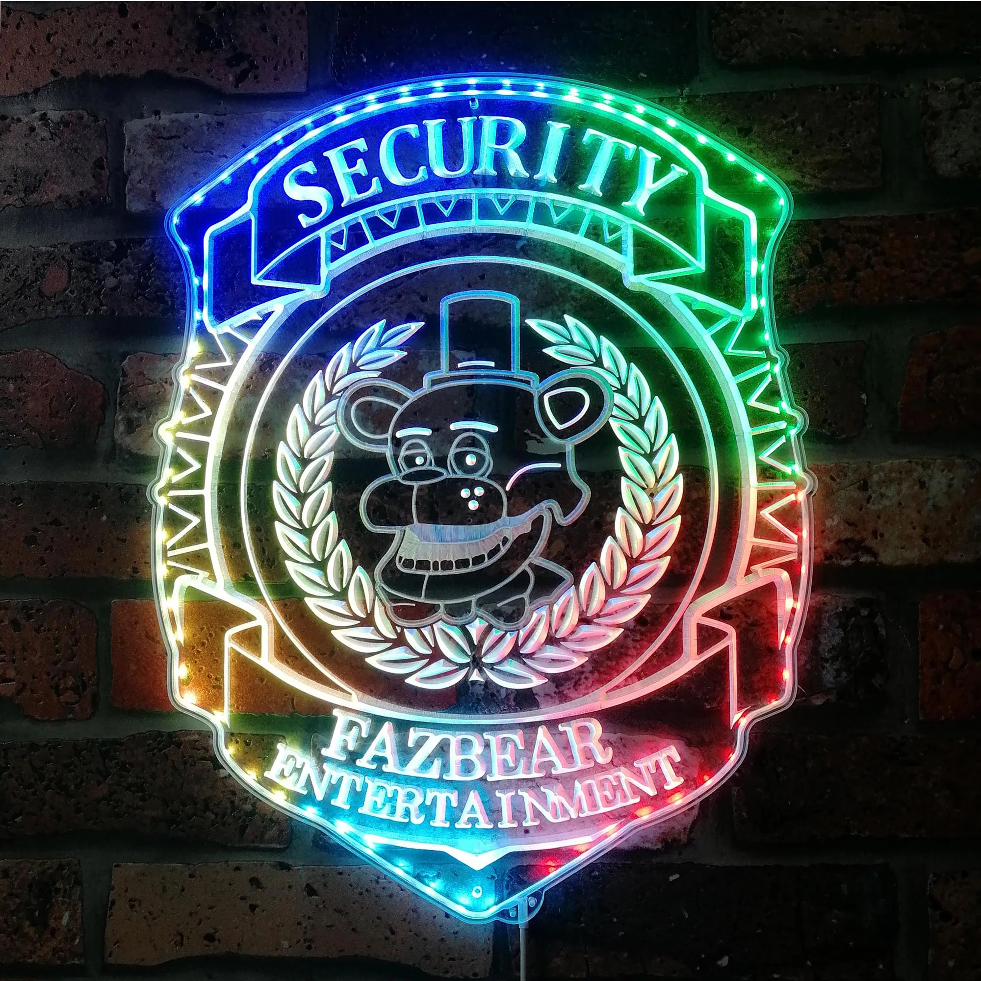 Fnaf Security Badge Neon LED Sign, Gamer Night Light LED Sign, Game Room Neon Sign
Fnaf Security Badge Neon LED Sign, Gamer Night Light LED Sign, Game Room Neon Sign