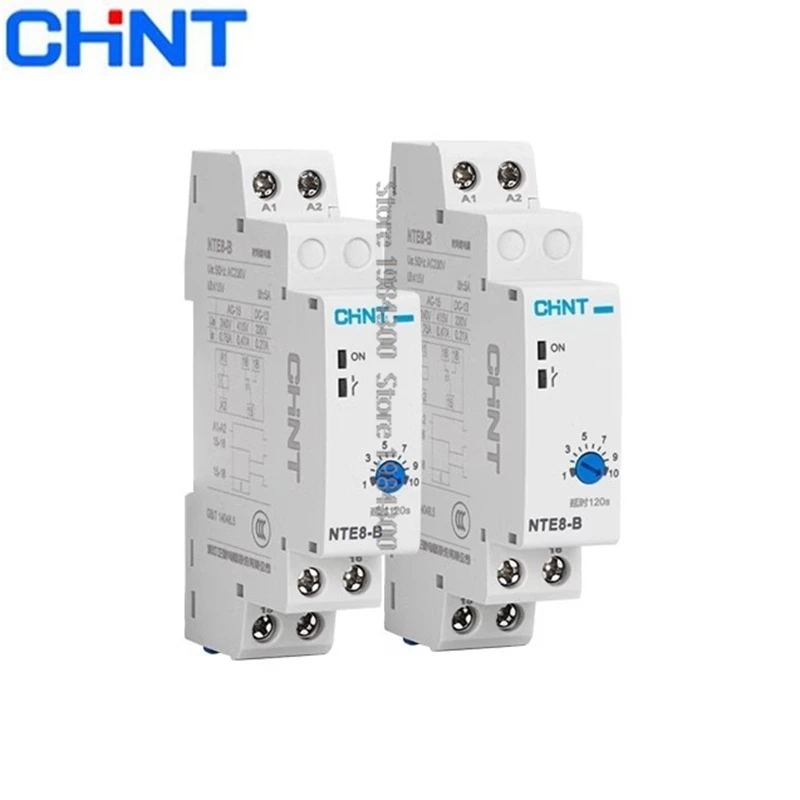 CHINT NTE8-A NTE8-B NTE8 Реле задержки времени Управление отключением задержки включения 5S 10S 120S 480S AC220V DC24V Цифровой таймер на DIN-рейку
CHINT NTE8-A NTE8-B NTE8 Реле задержки времени Управление отключением задержки включения 5S 10S 120S 480S AC220V DC24V Цифровой таймер на DIN-рейку