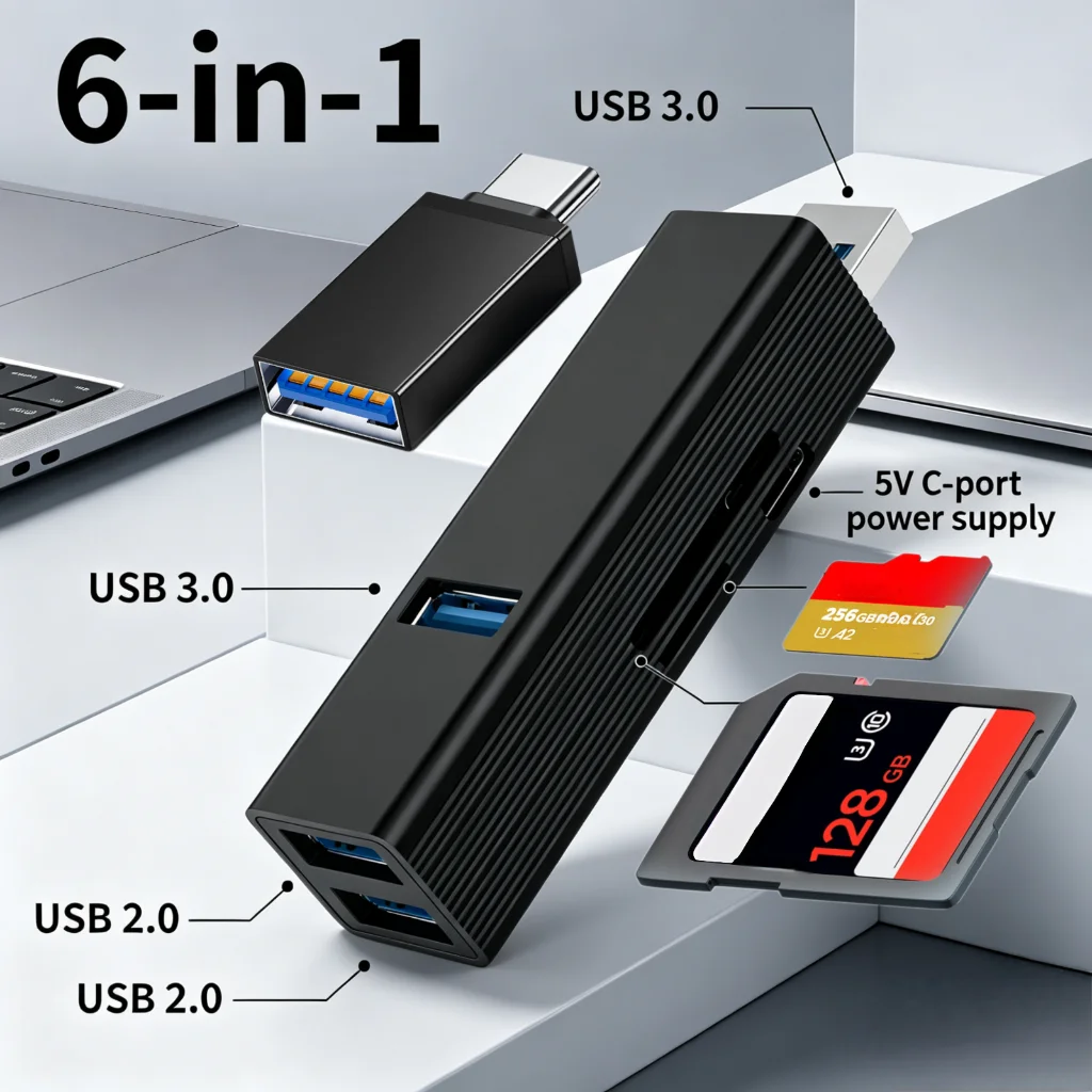 USBcard reader2.0TF SD card slot andType-C charging interface 3.0 USBflash drive readingequipped with 3.0 adapter dual interface
USBcard reader2.0TF SD card slot andType-C charging interface 3.0 USBflash drive readingequipped with 3.0 adapter dual interface