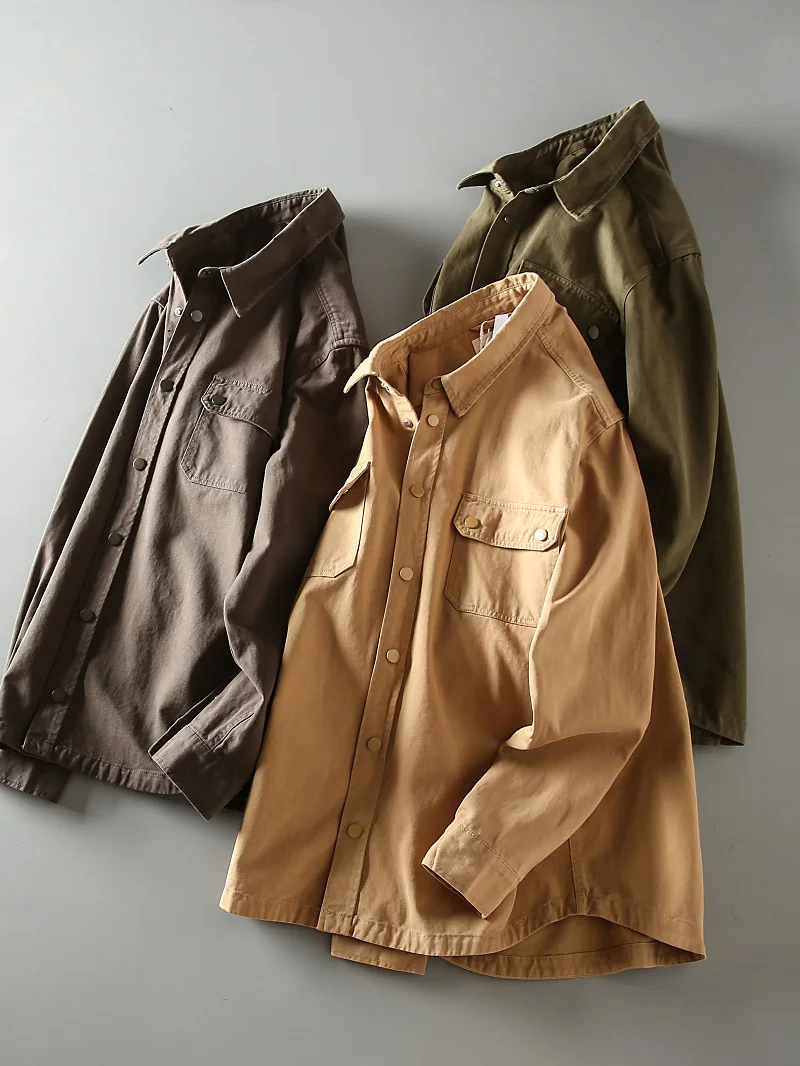 Spring New Sle Men's Long Sve irt Waed Cotton Gingham Retro American Workwear Collared irt Warm Youth Faion
Spring New Sle Men's Long Sve irt Waed Cotton Gingham Retro American Workwear Collared irt Warm Youth Faion