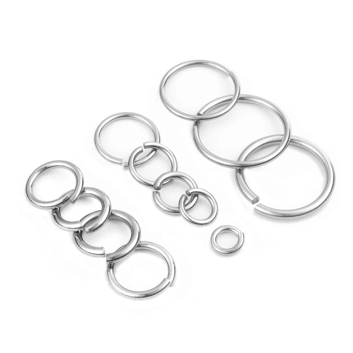 10-30MM Stainless Steel Connector Split Ring for Necklace Bracelet Jewelry DIY Making Findings Wholesale Accessories Jump Ring
10-30MM Stainless Steel Connector Split Ring for Necklace Bracelet Jewelry DIY Making Findings Wholesale Accessories Jump Ring