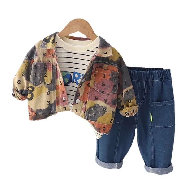 New Autumn Baby Girls Clothes Children Boys Jacket T-Shirt Pants 3Pcs/Set Fashion Kids Outfits Toddler Costume Infant Tracksuits
New Autumn Baby Girls Clothes Children Boys Jacket T-Shirt Pants 3Pcs/Set Fashion Kids Outfits Toddler Costume Infant Tracksuits