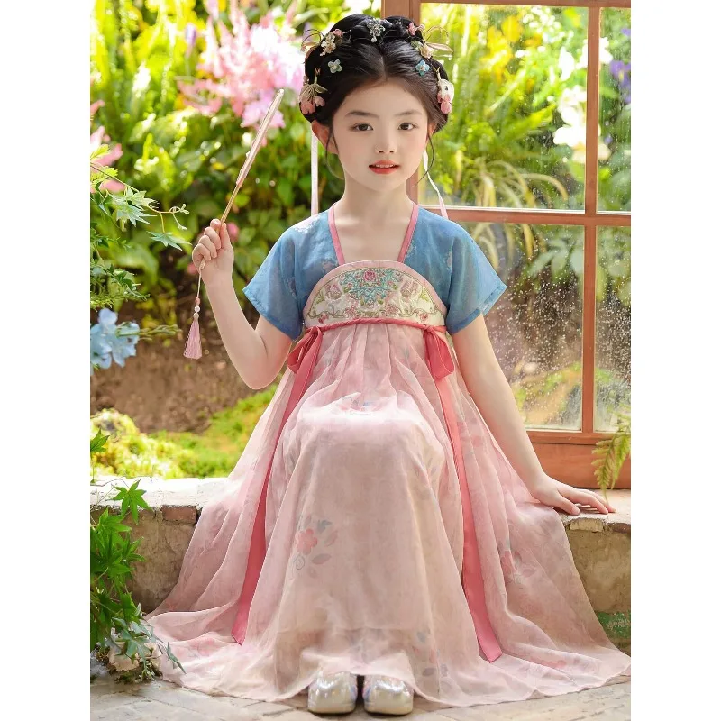Summer Thin Girls Hanfu Dress, High-end Fairy Chinese Princess Ancient
Summer Thin Girls Hanfu Dress, High-end Fairy Chinese Princess Ancient