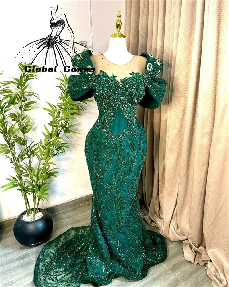 African Green O Neck Evening Dress For Black Girls 2025 Beaded Wedding Occasion Dresses Appliques Birthday Party Gown Customized
African Green O Neck Evening Dress For Black Girls 2025 Beaded Wedding Occasion Dresses Appliques Birthday Party Gown Customized