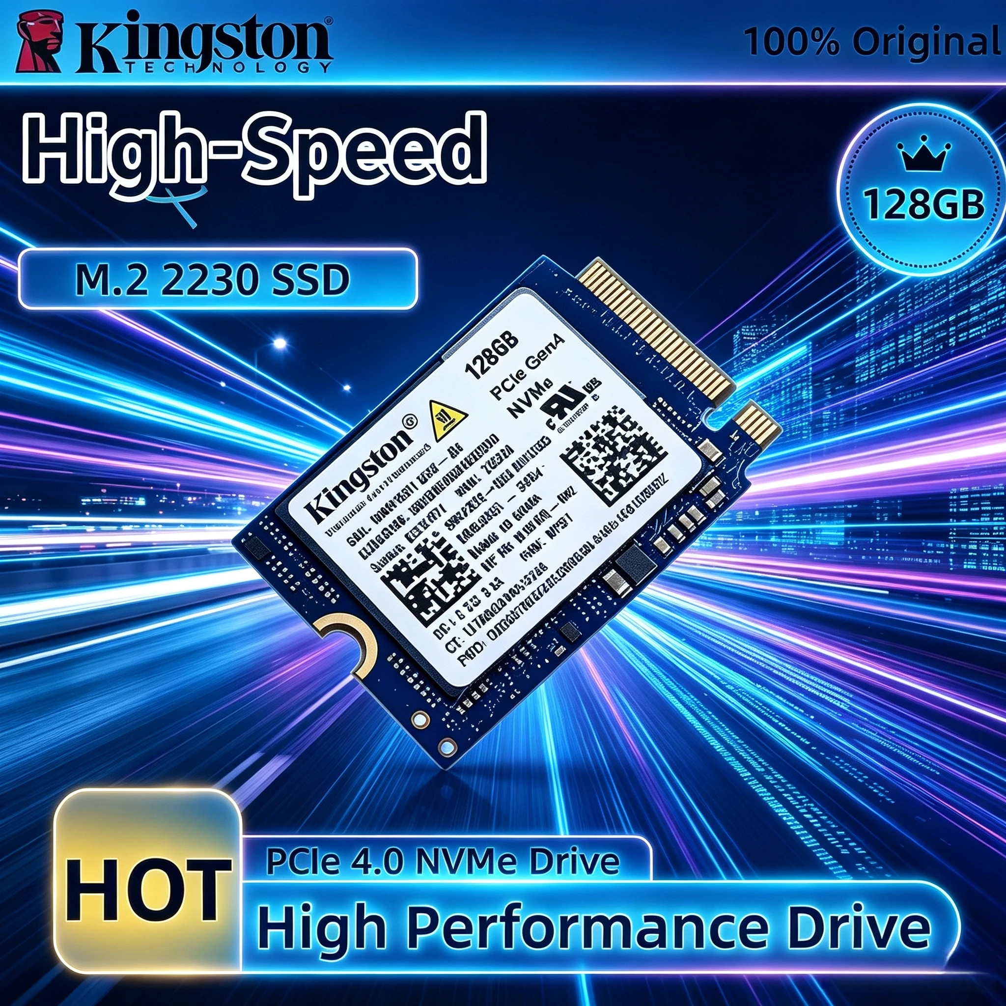 Kingston M.2 2230 128GB NVMe PCIe 4.0 OEM Internal SSD Solid State Drive High Performance for PC Laptop Steam Deck Pro
Kingston M.2 2230 128GB NVMe PCIe 4.0 OEM Internal SSD Solid State Drive High Performance for PC Laptop Steam Deck Pro
