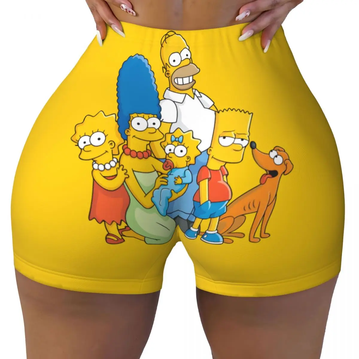 Пользовательские шорты для тренировок The Simpsons, женские шорты для бега в тренажерном зале с героями мультфильмов «Гомер», байкерские шорты для йоги
Пользовательские шорты для тренировок The Simpsons, женские шорты для бега в тренажерном зале с героями мультфильмов «Гомер», байкерские шорты для йоги