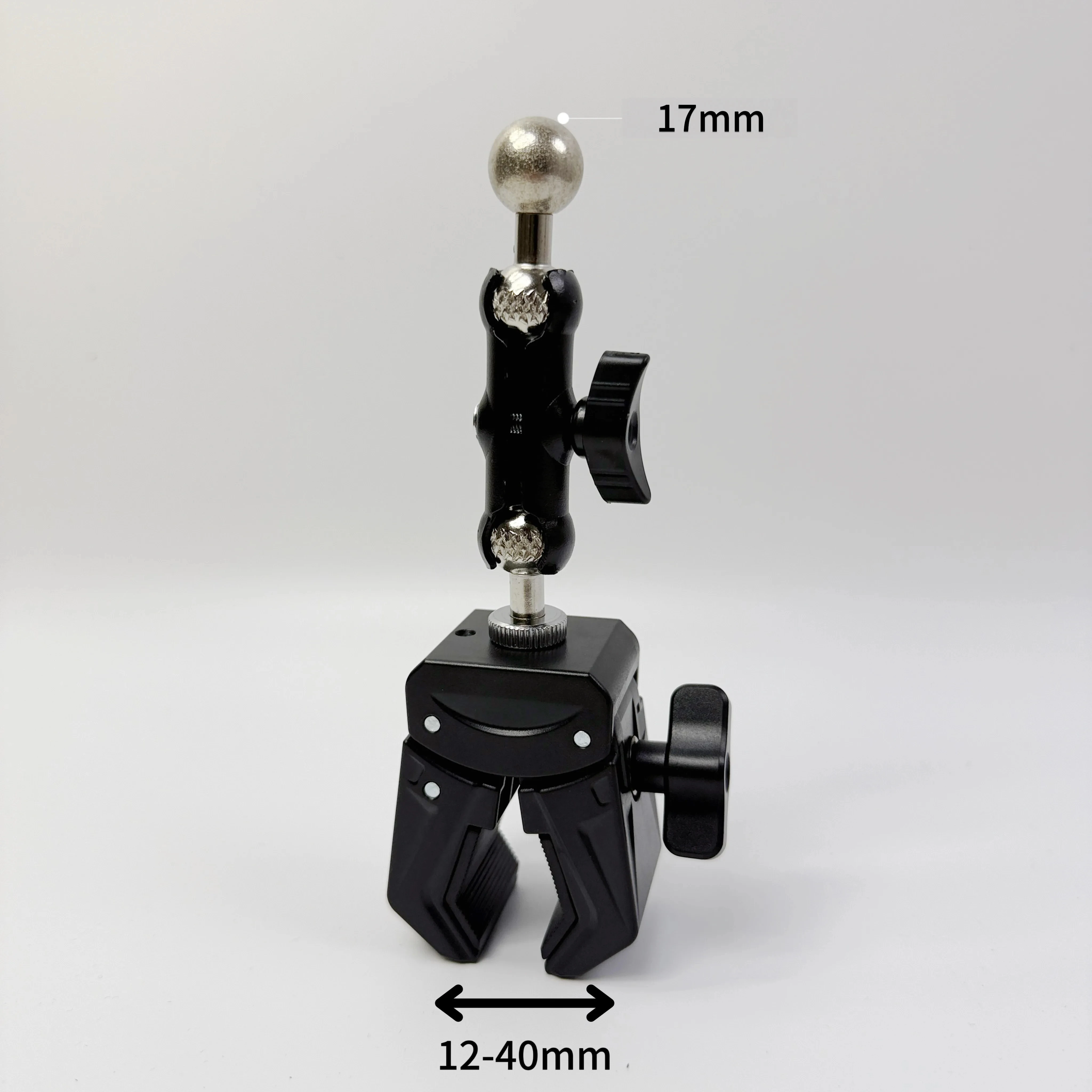 Universal 17mm Ball Head Thickened Rotatable Clamp 1/4 Screw Camera Mount for Live Stream Outdoor Photography Shooting
Universal 17mm Ball Head Thickened Rotatable Clamp 1/4 Screw Camera Mount for Live Stream Outdoor Photography Shooting