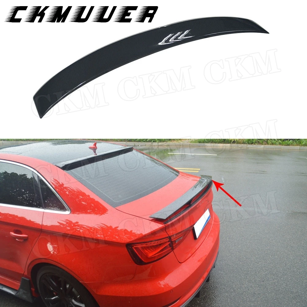 CKMUUER Carbon Fiber Rear Spoiler for Audi A3 Sline S3 RS3 2014-2019 FRP Boot Tail Racing GT Wings Car Styling
CKMUUER Carbon Fiber Rear Spoiler for Audi A3 Sline S3 RS3 2014-2019 FRP Boot Tail Racing GT Wings Car Styling