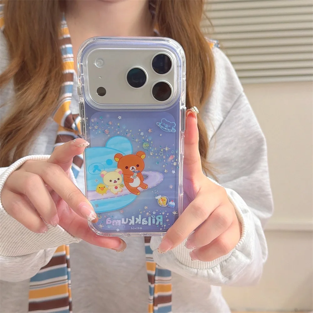 Kawaii Diamond Planet Rilakkuma Bear Case for iPhone 17 Pro 13 14 15 16 Pro Max Cover Cute Cartoon shockproof 17 16 Max Fundas
Kawaii Diamond Planet Rilakkuma Bear Case for iPhone 17 Pro 13 14 15 16 Pro Max Cover Cute Cartoon shockproof 17 16 Max Fundas