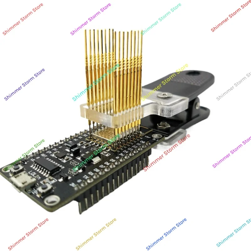 ESP8266 зажим датчика запись испытания и отладки сидений без сварки подходит для ESP-07/12E/12F и других модулей
ESP8266 зажим датчика запись испытания и отладки сидений без сварки подходит для ESP-07/12E/12F и других модулей