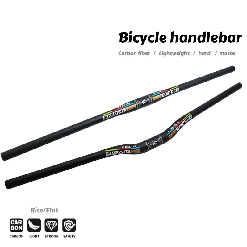 Matte Carbon Fiber Mountain Bike Handlebar 31.8mm Rise Flat Bar 600-780mm - Durable Cycling Accessory for Enhanced Control
Matte Carbon Fiber Mountain Bike Handlebar 31.8mm Rise Flat Bar 600-780mm - Durable Cycling Accessory for Enhanced Control
