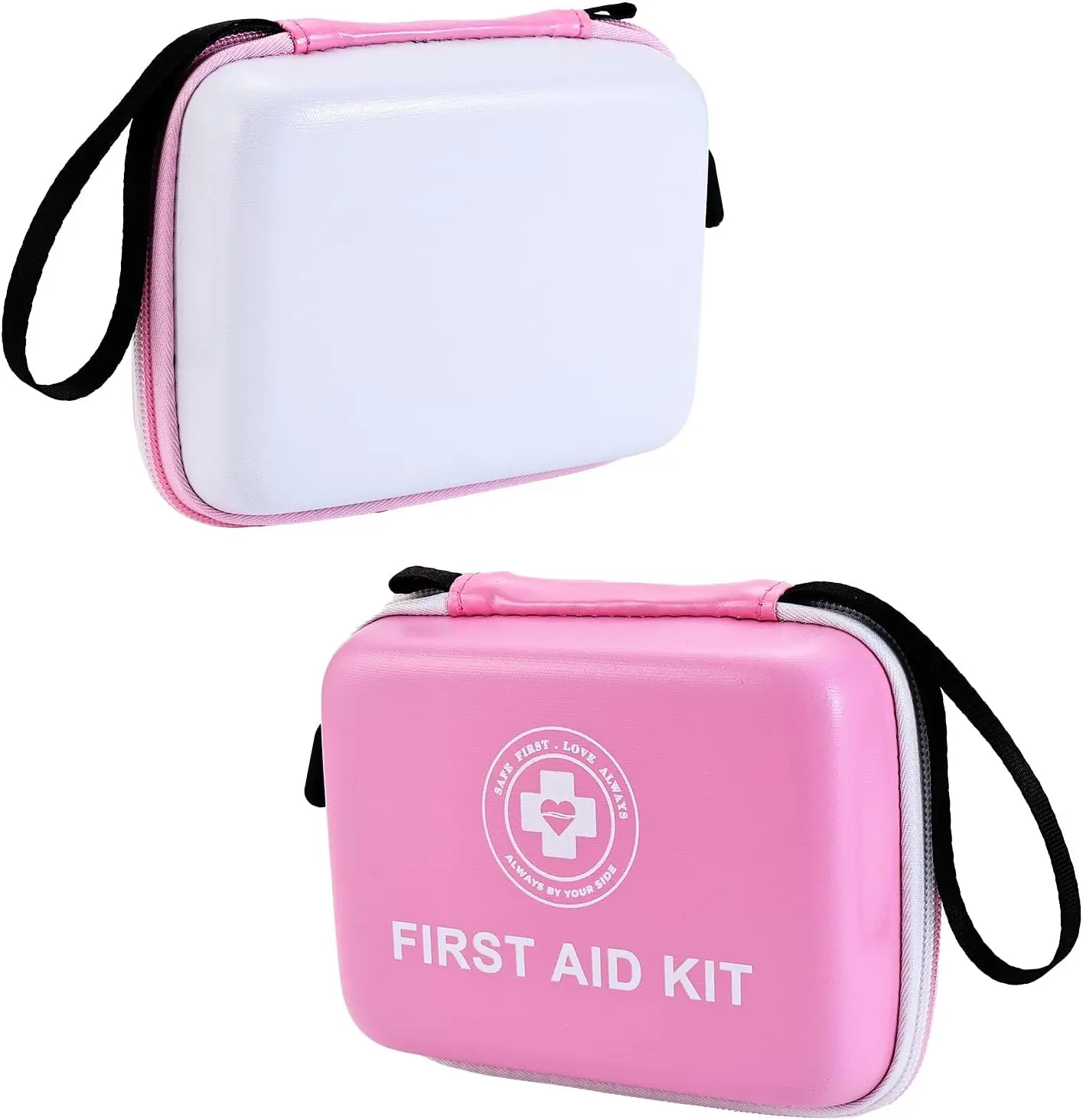 165 Piece First Aid Kit - Dual-Color Hard Shell with Fluorescent Coating for Home, Car, Travel & Outdoor (Pink/White)
165 Piece First Aid Kit - Dual-Color Hard Shell with Fluorescent Coating for Home, Car, Travel & Outdoor (Pink/White)