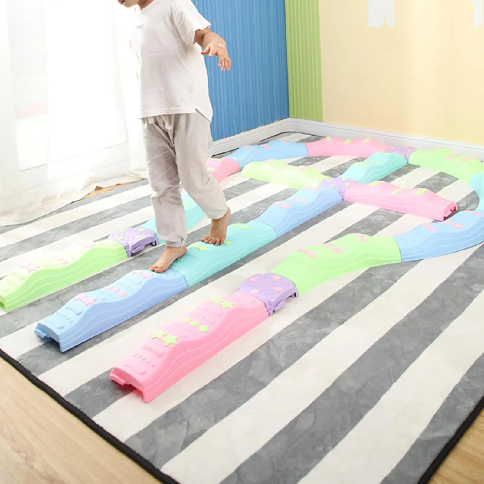 Kids Balance Beams Multiple Obstacle Course Traning Sports Toy Multi Ways to
Kids Balance Beams Multiple Obstacle Course Traning Sports Toy Multi Ways to