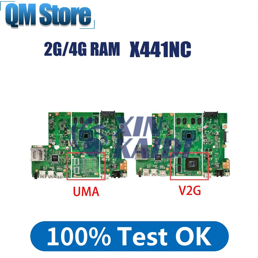 Notebook Mainboard For Asus X441NC X441NA X441N A441N F441NA K441NA Laptop Motherboard N4200 N3350 N3450 CPU 2G 4G RAM
Notebook Mainboard For Asus X441NC X441NA X441N A441N F441NA K441NA Laptop Motherboard N4200 N3350 N3450 CPU 2G 4G RAM