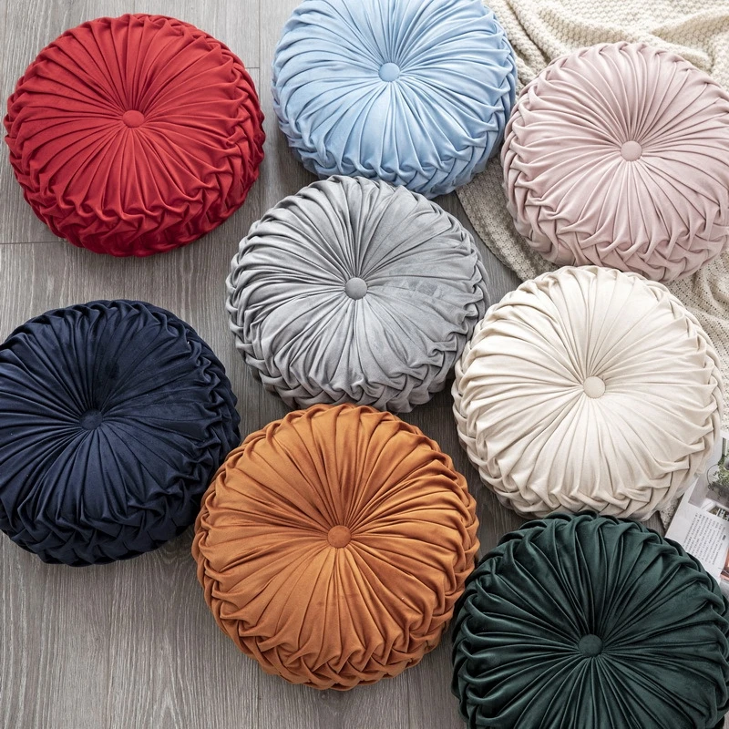 Craftsmanship Pleated Throw Pillow Home Decorative Round Pumpkin Velvet Cushion Floor Pillows for Living Room Chair Couch Sofa
Craftsmanship Pleated Throw Pillow Home Decorative Round Pumpkin Velvet Cushion Floor Pillows for Living Room Chair Couch Sofa
