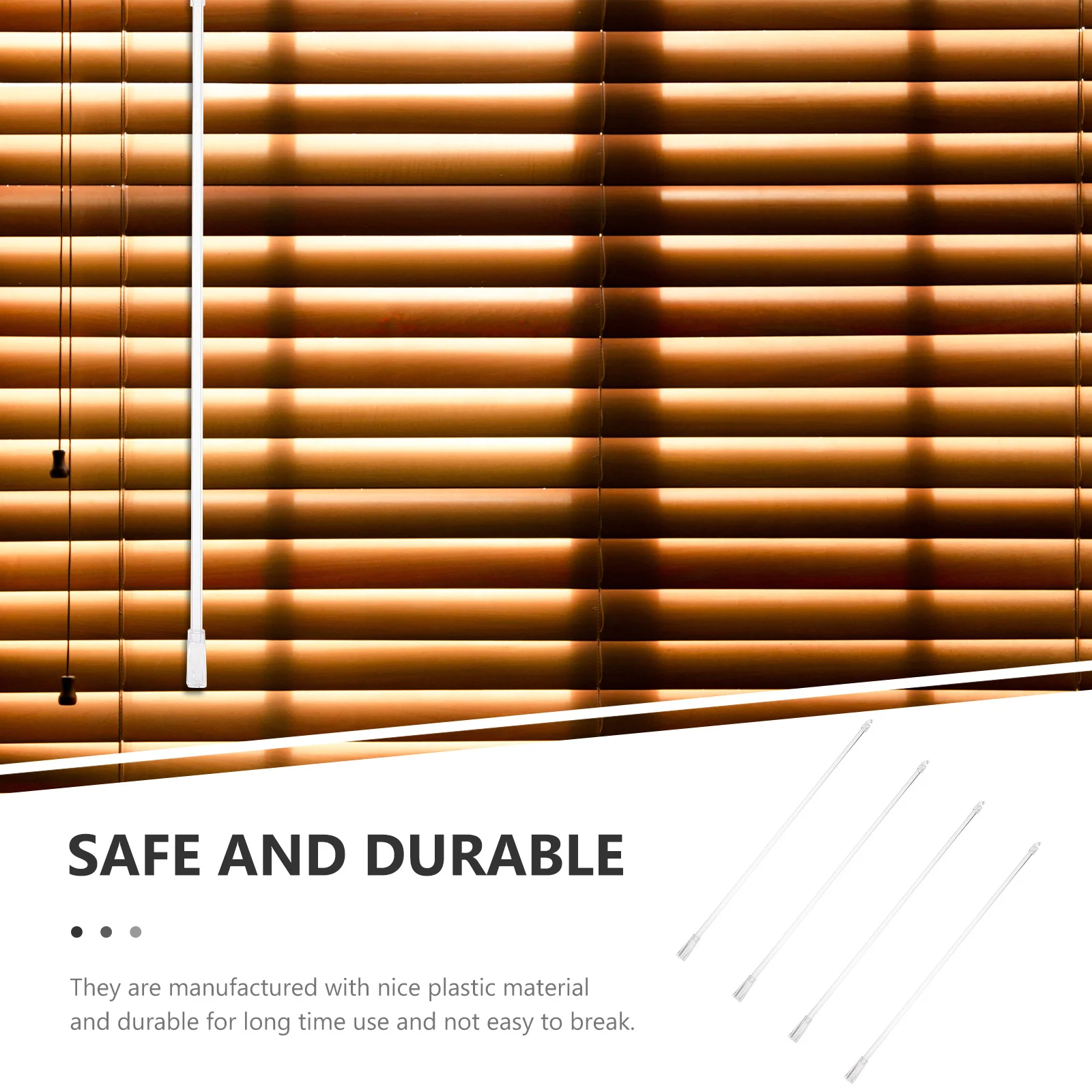 4pcs Vertical Blinds Wand Transparent Plastic Blinds Rod Replacement For Curtain Accessories Home Office Window Treatments
4pcs Vertical Blinds Wand Transparent Plastic Blinds Rod Replacement For Curtain Accessories Home Office Window Treatments