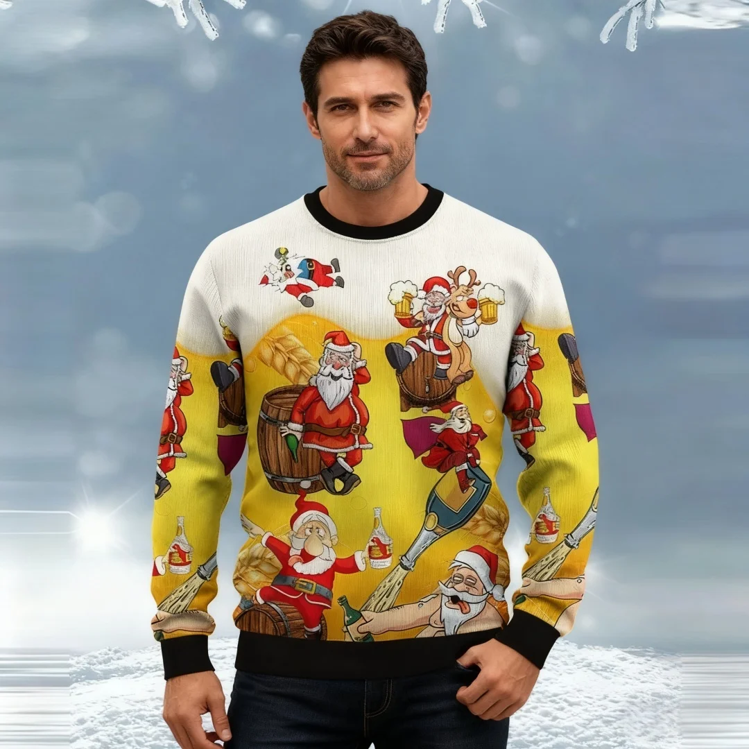Funny 3D Print Hoodies Merry Christmas Sweatshirt Women Men Santa Claus Pattern Hoodies Casual Tops Round Neck Pullover Sweater
Funny 3D Print Hoodies Merry Christmas Sweatshirt Women Men Santa Claus Pattern Hoodies Casual Tops Round Neck Pullover Sweater