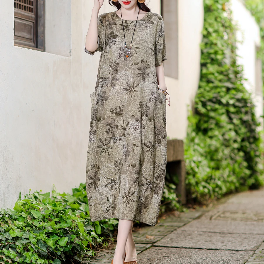 Summer Floral Long Dress Women Beach Dresses Holiday Wear Sundress Plus Size Cotton Vintage Dress short sleeve Vestidos
Summer Floral Long Dress Women Beach Dresses Holiday Wear Sundress Plus Size Cotton Vintage Dress short sleeve Vestidos