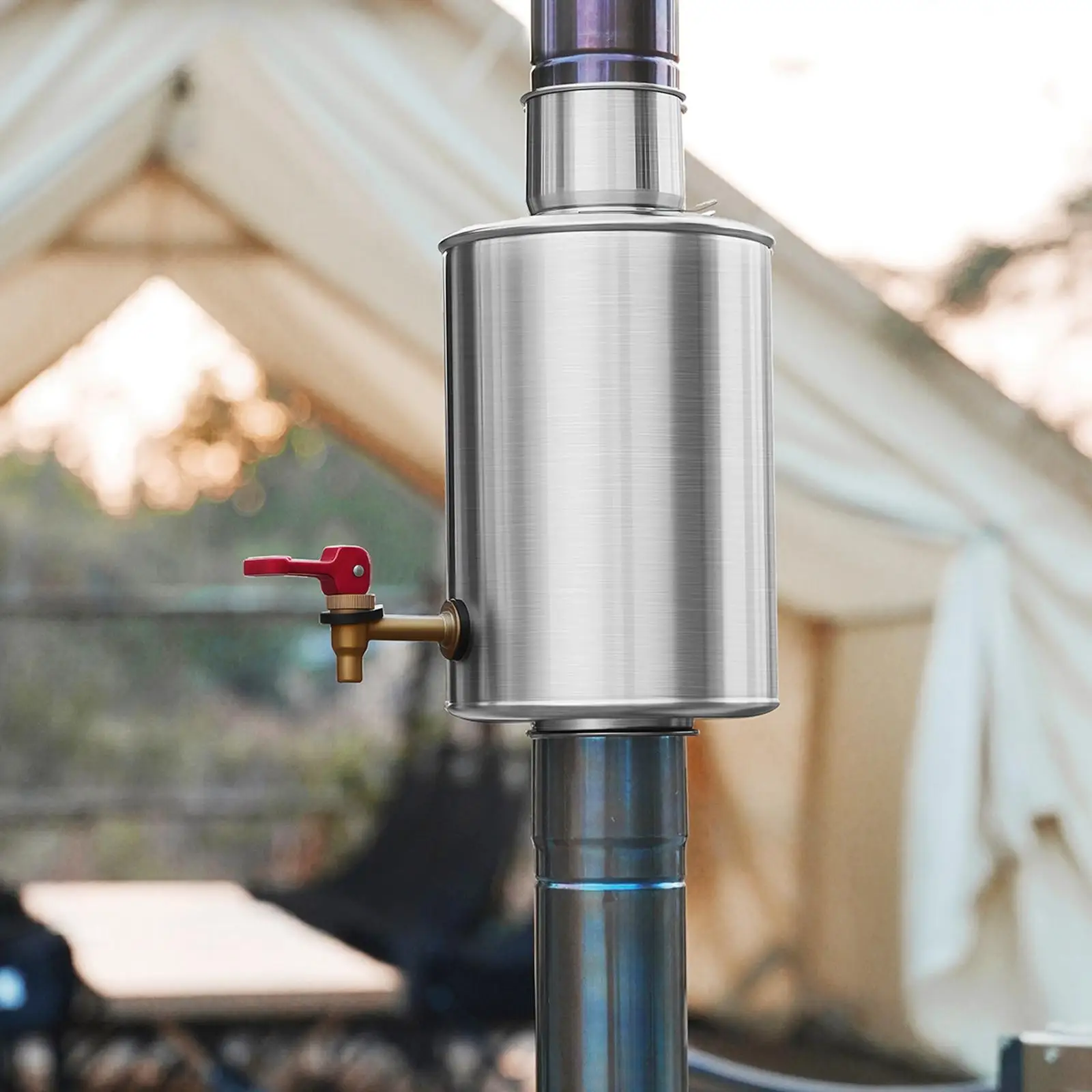 Camping Tent Stove Water Tank Easy to Install, Practical, Premium, Professional Accessories, for 70mm Chimney Water Tank
Camping Tent Stove Water Tank Easy to Install, Practical, Premium, Professional Accessories, for 70mm Chimney Water Tank