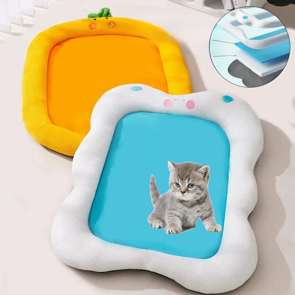 Puppy Summer Cooling Pad Bed for Puppy Cats Cool Mat Pet Blanket Ice Silk Material Soft Breathable Pet Supplies Dog Accessories
Puppy Summer Cooling Pad Bed for Puppy Cats Cool Mat Pet Blanket Ice Silk Material Soft Breathable Pet Supplies Dog Accessories
