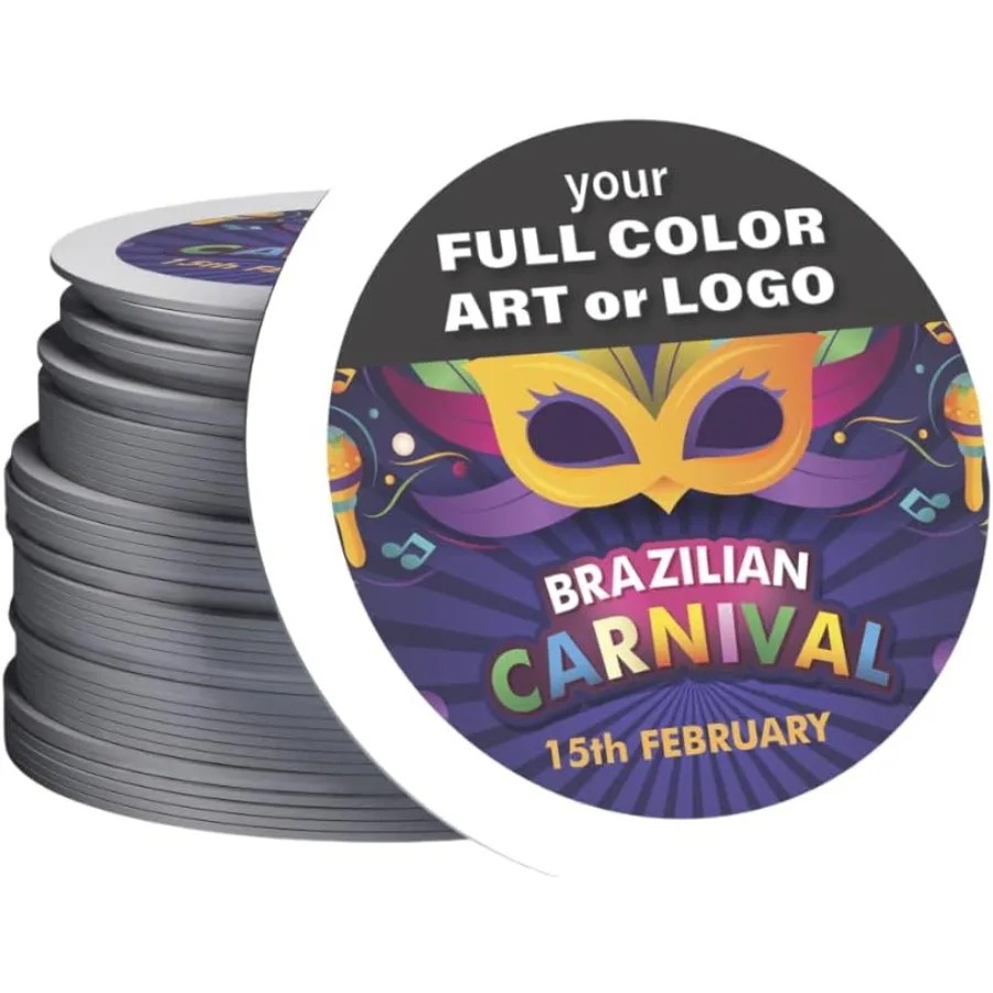 B.E. Green Custom Coasters - Pulpboard Personalized Coasters for Drinks - Full Color Print - Reusable and Absorbent - Beverage
B.E. Green Custom Coasters - Pulpboard Personalized Coasters for Drinks - Full Color Print - Reusable and Absorbent - Beverage