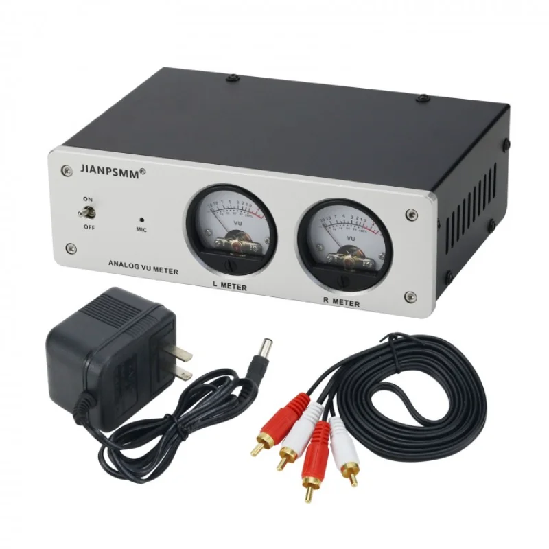 Finished Machine Aluminum Alloy Panel LED White Backlight VU Meter Head Level Meter with Sound Control Driver Board
Finished Machine Aluminum Alloy Panel LED White Backlight VU Meter Head Level Meter with Sound Control Driver Board