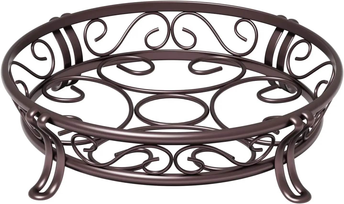 Heavy Duty Metal Plant Stand for Outdoor Indoor, Rustproof Wrought Iron Flower Pot Holder, Round Support Rack 9.5 Inches, Bronze Brown
Heavy Duty Metal Plant Stand for Outdoor Indoor, Rustproof Wrought Iron Flower Pot Holder, Round Support Rack 9.5 Inches, Bronze Brown