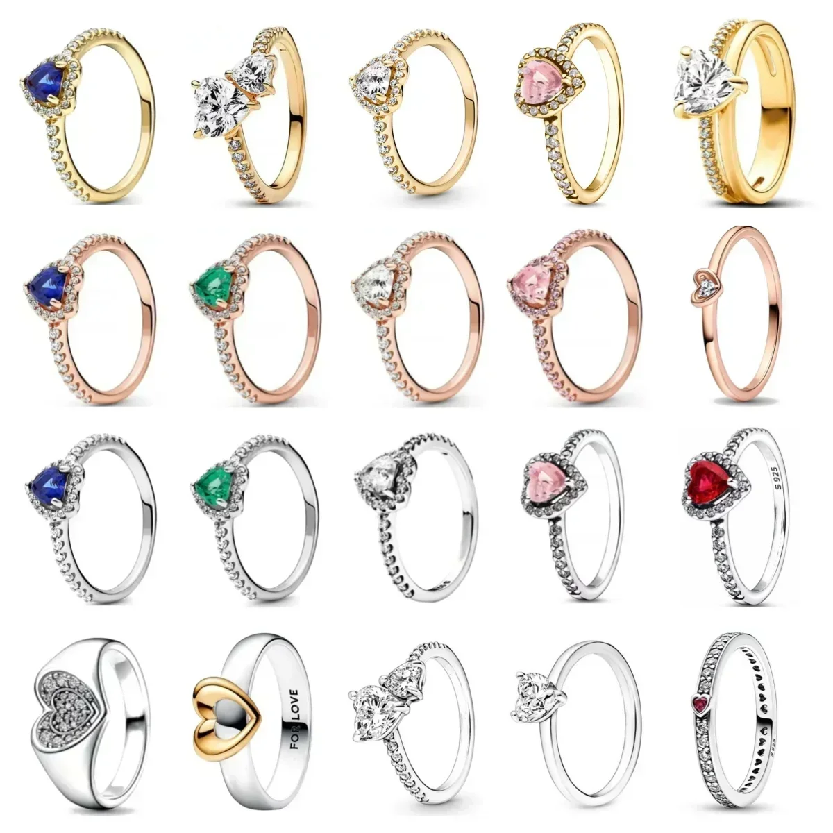 2025 NEW Heart-Shaped 925 Sterling Plated Silver Elevated Red&Pink&Blue&White Heart Ring Lover's Holiday Gift Jewelry
2025 NEW Heart-Shaped 925 Sterling Plated Silver Elevated Red&Pink&Blue&White Heart Ring Lover's Holiday Gift Jewelry