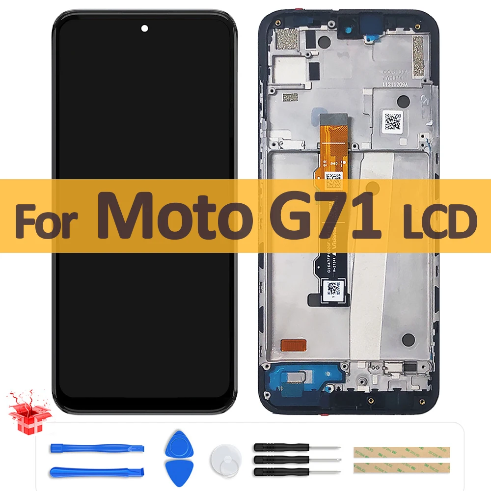 6.4" Original LCD For Motorola Moto G71 5G LCD XT2169-1 Display Touch Screen Digitizer Assembly With Frame For Moto G71 Screen
6.4" Original LCD For Motorola Moto G71 5G LCD XT2169-1 Display Touch Screen Digitizer Assembly With Frame For Moto G71 Screen