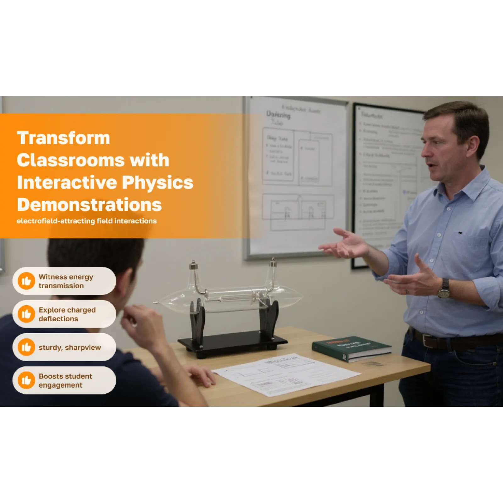 Оборудование для обучения физике, катодная трубка, современный стеклянный демонстрационный механизм для школы
Оборудование для обучения физике, катодная трубка, современный стеклянный демонстрационный механизм для школы