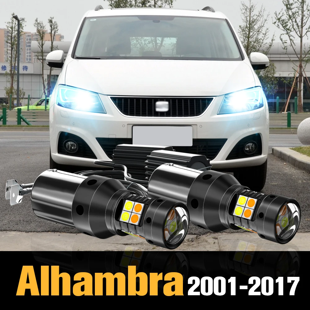 2pcs Canbus LED Dual Mode Turn Signal+Daytime Running Light DRL Accessories For Seat Alhambra MK1 MK2 2001-2017 2011 2012 2013
2pcs Canbus LED Dual Mode Turn Signal+Daytime Running Light DRL Accessories For Seat Alhambra MK1 MK2 2001-2017 2011 2012 2013