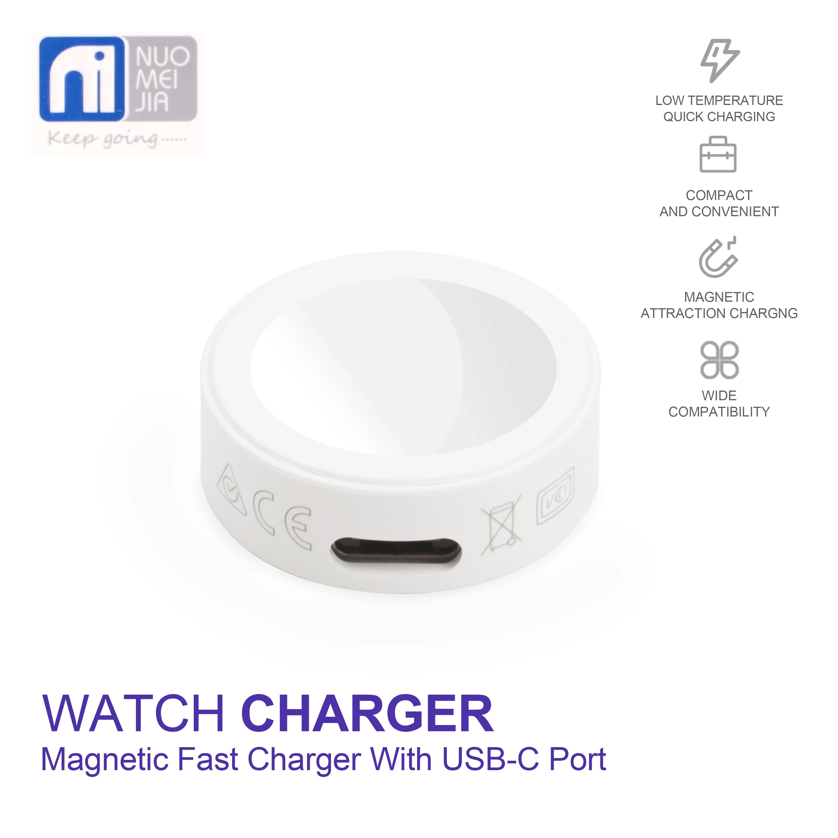 Magnetic Watch Charger For 2/3/4/5/6/7/8/9/10/SE/Ultra Fast Charging Dock For Watch Single Head No Cable
Magnetic Watch Charger For 2/3/4/5/6/7/8/9/10/SE/Ultra Fast Charging Dock For Watch Single Head No Cable
