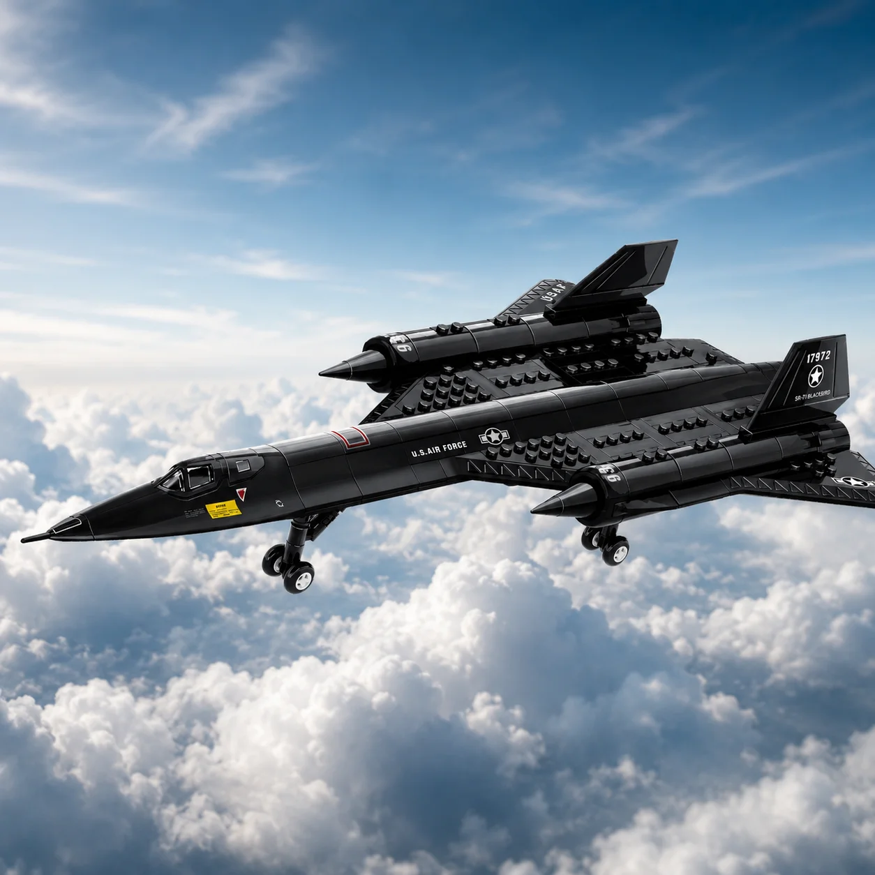 183Pcs SR71 Air Fighter Aircraft Building Blocks, Military Reconnaissance Airplane Model Toy, 3D DIY Bricks Children Day Gift
183Pcs SR71 Air Fighter Aircraft Building Blocks, Military Reconnaissance Airplane Model Toy, 3D DIY Bricks Children Day Gift