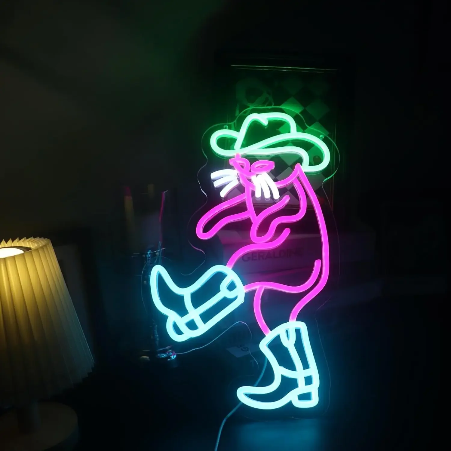 Cowboy Cat Neon Light Sign Dimmable LED Neon Sign For Wall Decor Room Party Shop Club Bar Game Room Pet Shop Decor Birthday Gift
Cowboy Cat Neon Light Sign Dimmable LED Neon Sign For Wall Decor Room Party Shop Club Bar Game Room Pet Shop Decor Birthday Gift