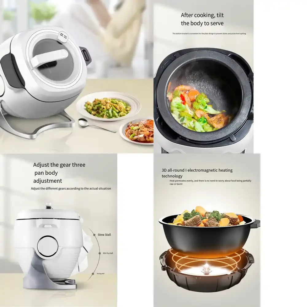 New Product Good Helper for Family Kitchen Intelligent Stir-Fry Machine Auto Stir Fry Machine
New Product Good Helper for Family Kitchen Intelligent Stir-Fry Machine Auto Stir Fry Machine